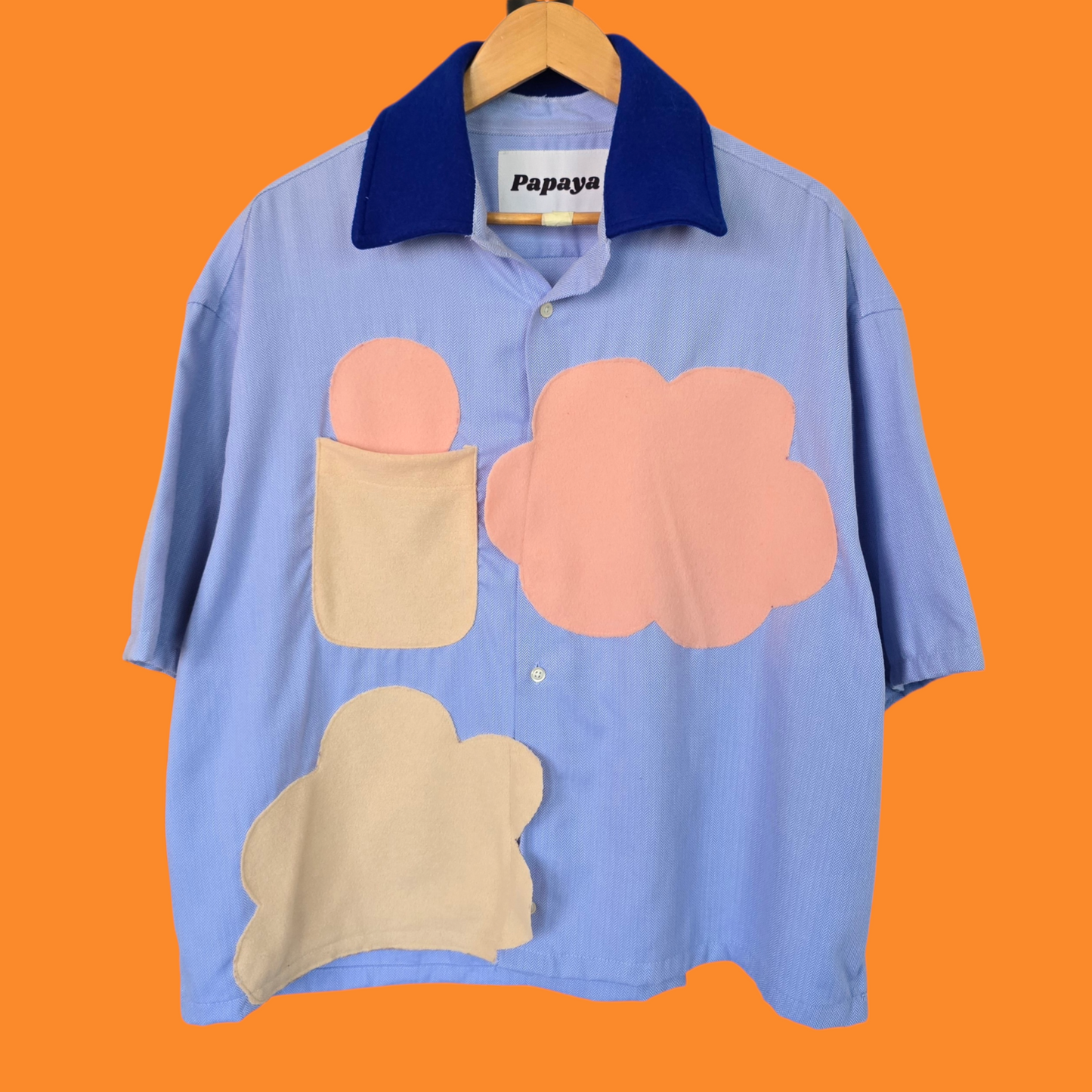 Blue & Beige Cloudchaser Button Down
