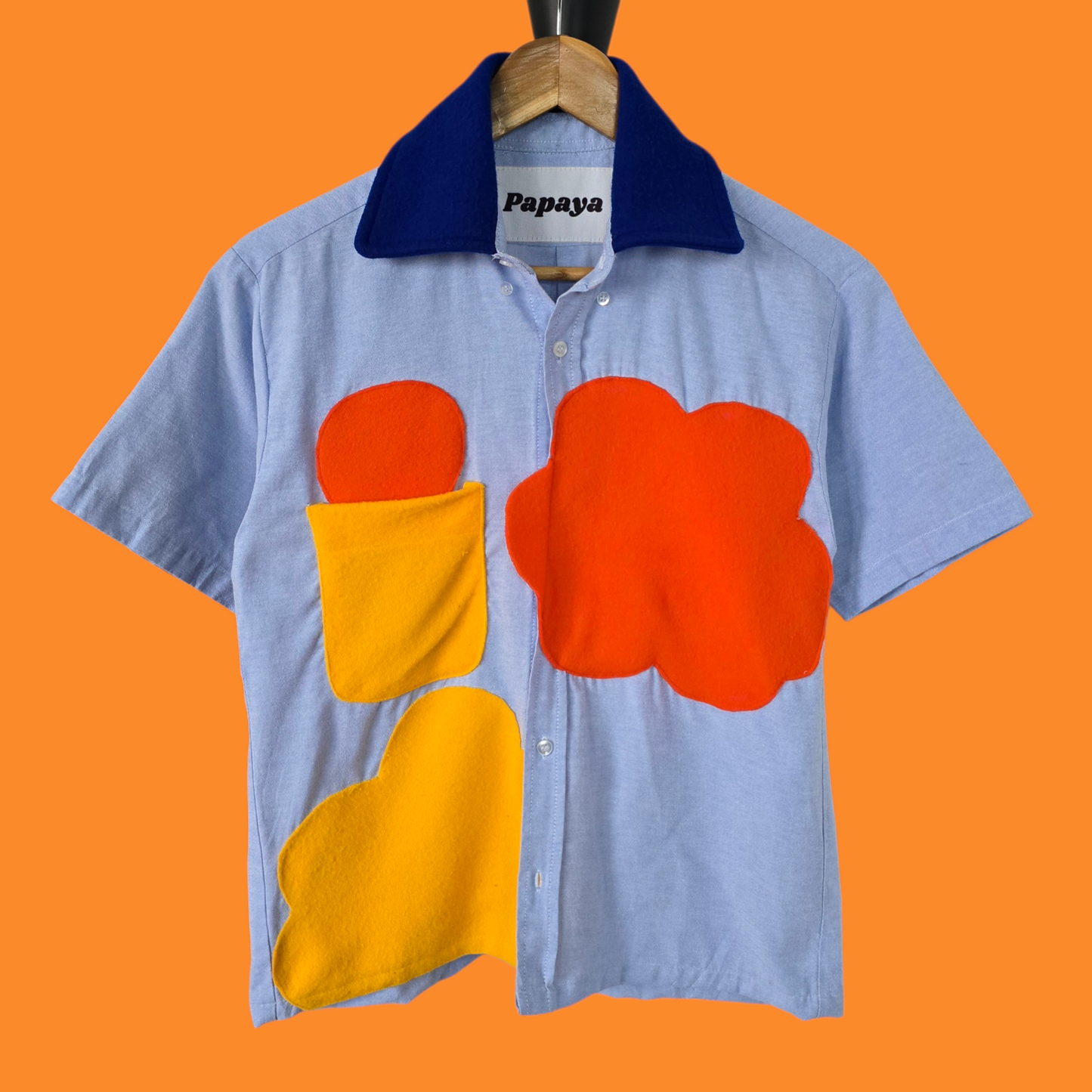 Blue & Orange Cloudchaser Button Down