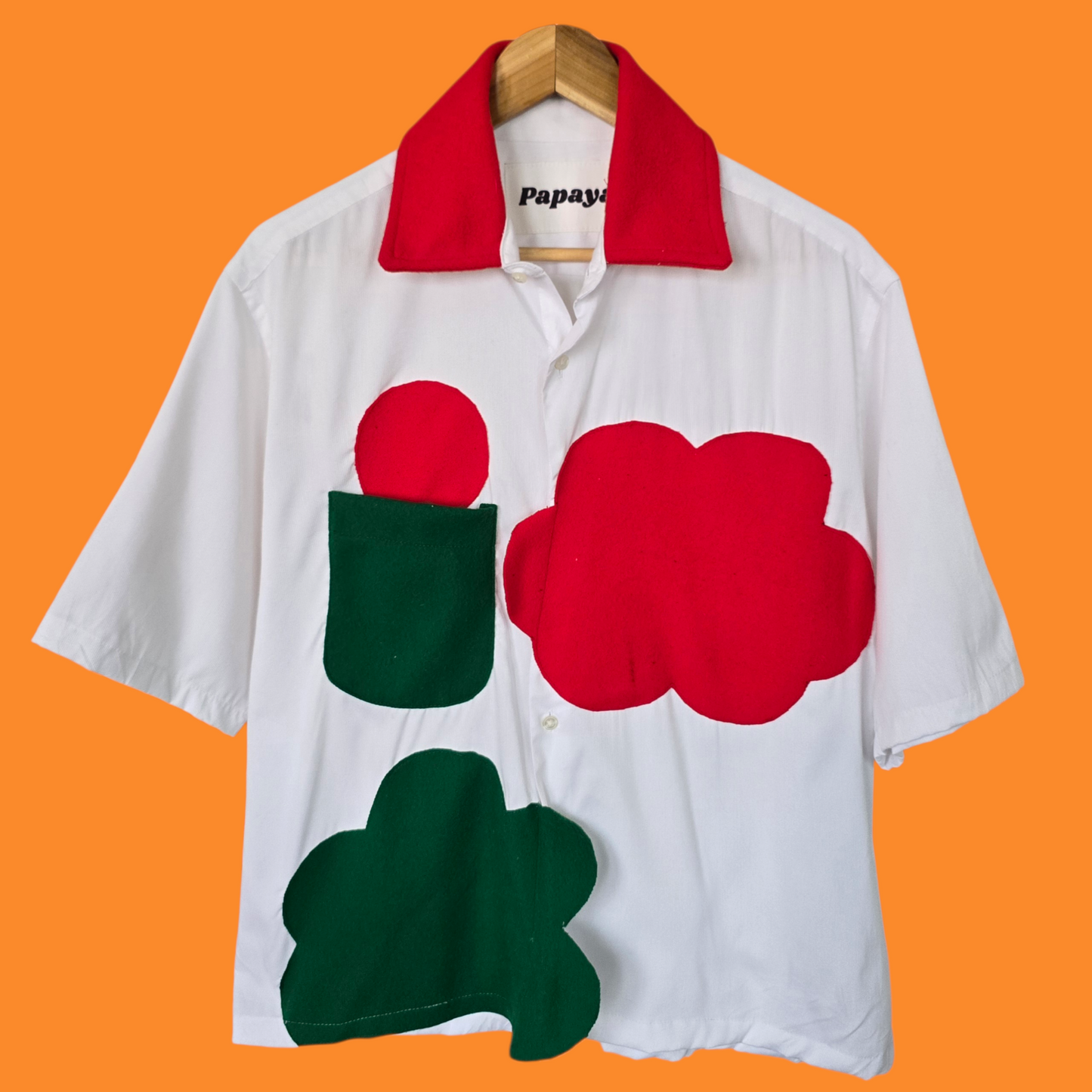 White & Red Cloudchaser Button Down