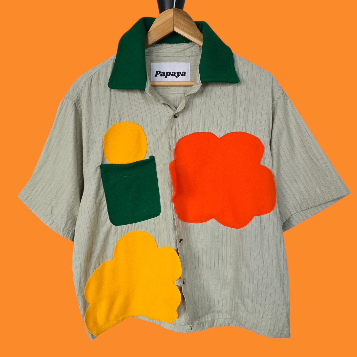 Green & Orange Cloudchaser Button Down