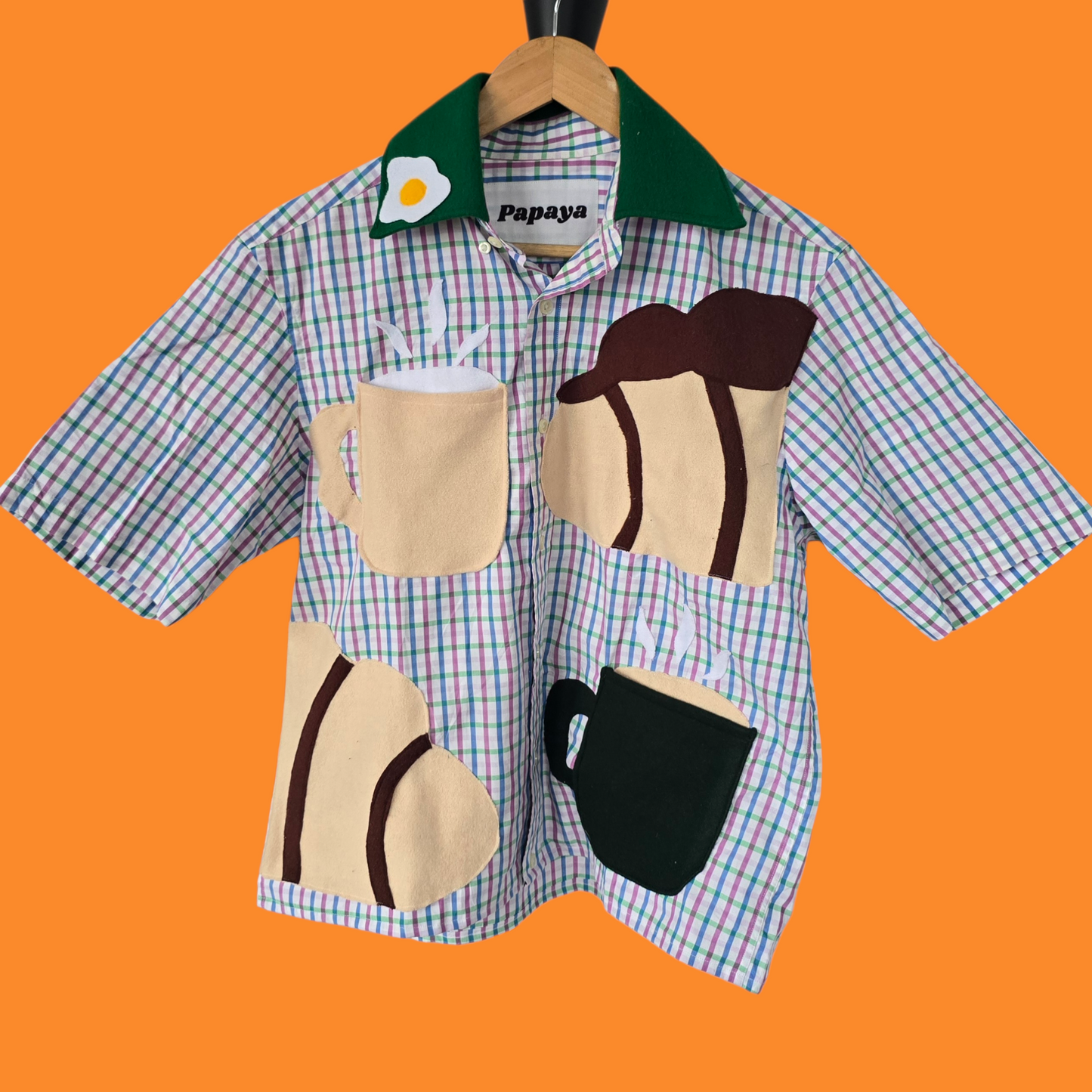 Green Checkered Breakfast Collection Button Down