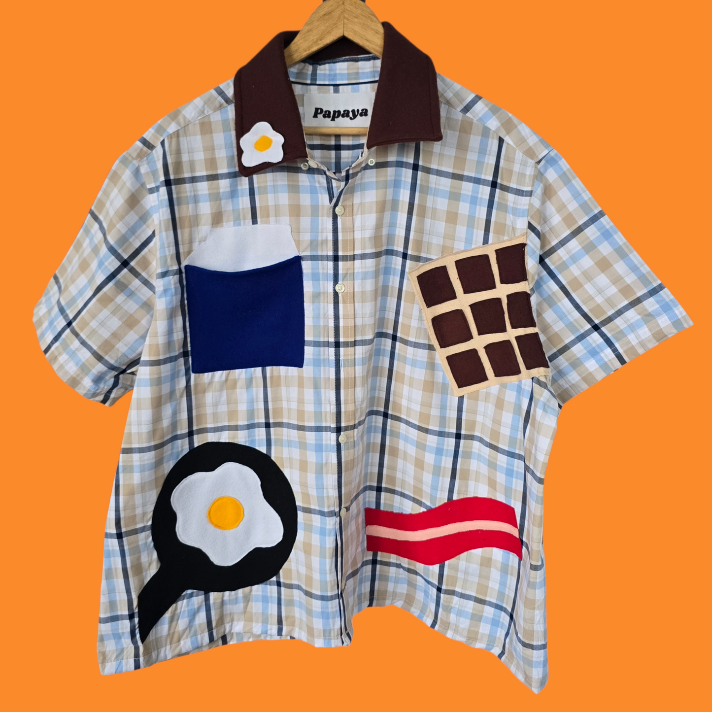 Blue Checkered Breakfast Collection Button Down