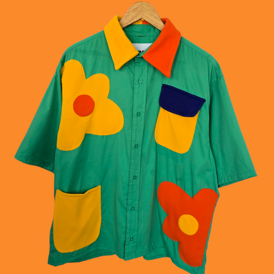 Hybrid Floral Button Down