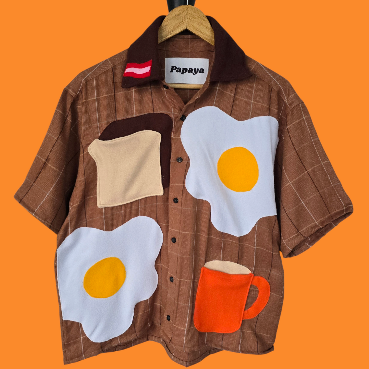 Brown Breakfast Collection Button Down