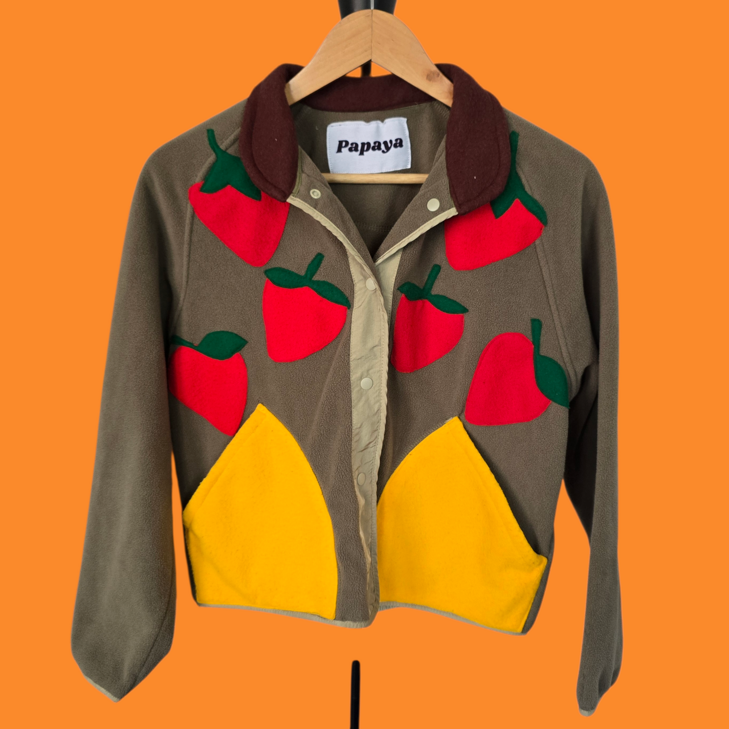 Strawberry Button Down Jacket